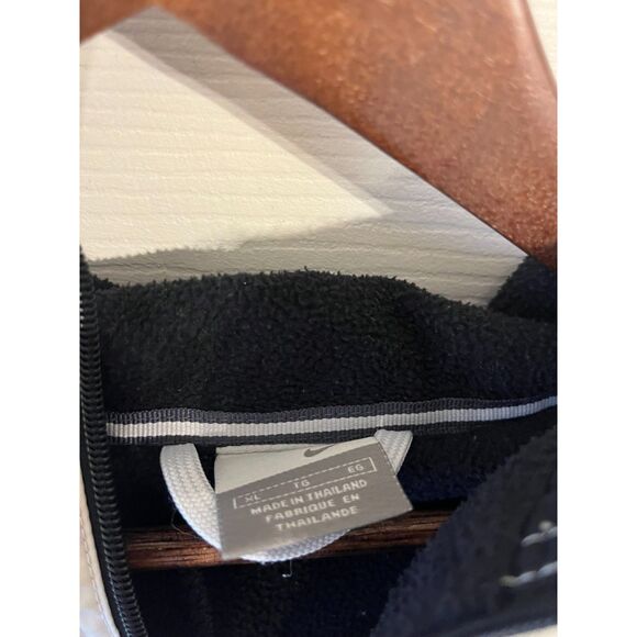 VTG 00s Nike Striped Big Swoosh Softshell Jacket Size Large Fleece Lined SZ XL - Picture 8 of 8